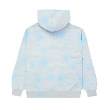 Sp5der AOP Web Hoodie Heather Grey (2)