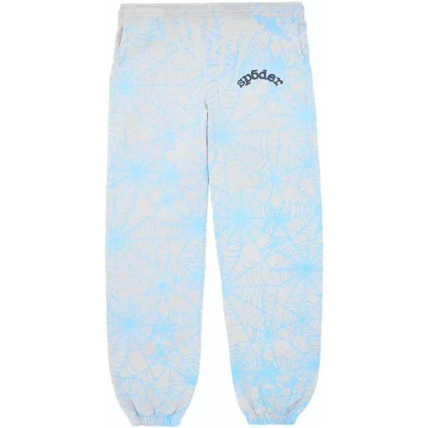 Sp5der AOP Web Sweatpants Heather Grey Sp5der AOP Web Sweatpants Heather Grey