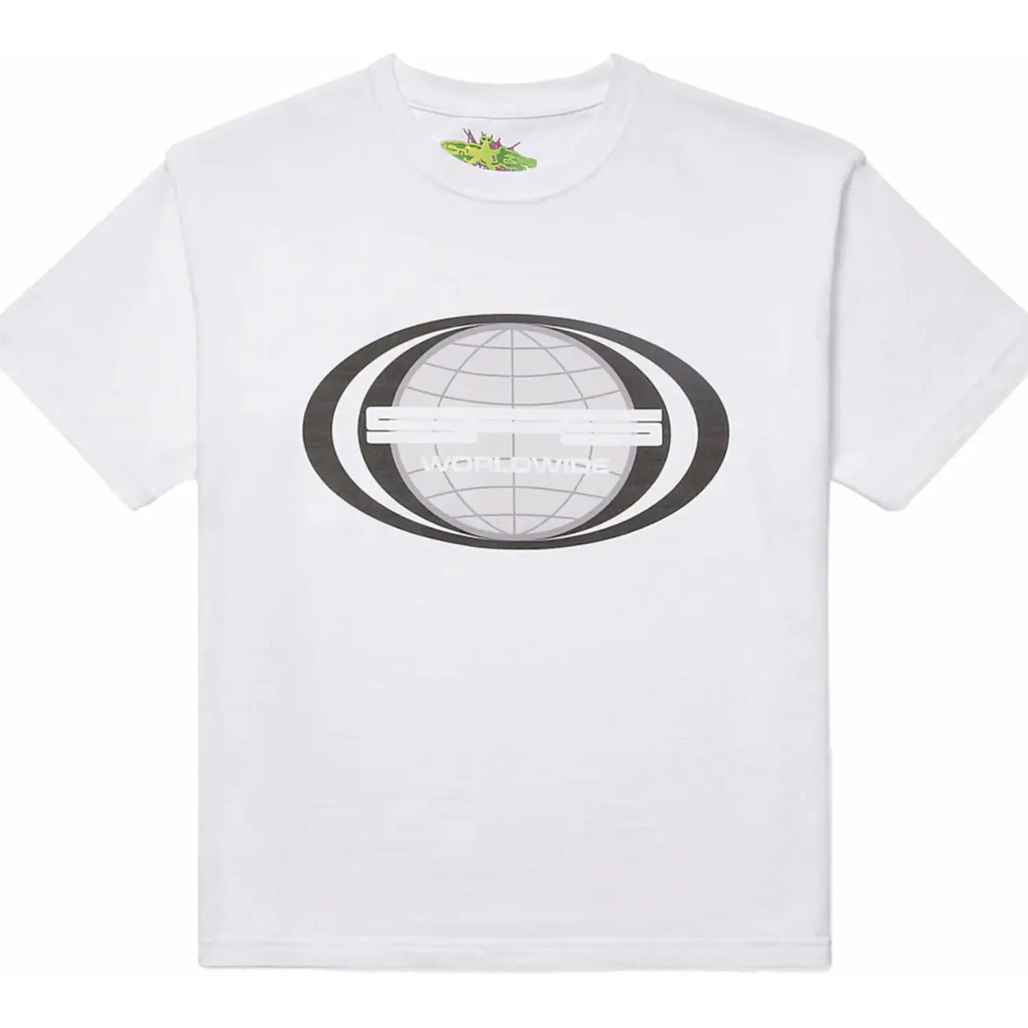 Sp5der Jumbo Globe Tee White Sp5der Jumbo Globe Tee White