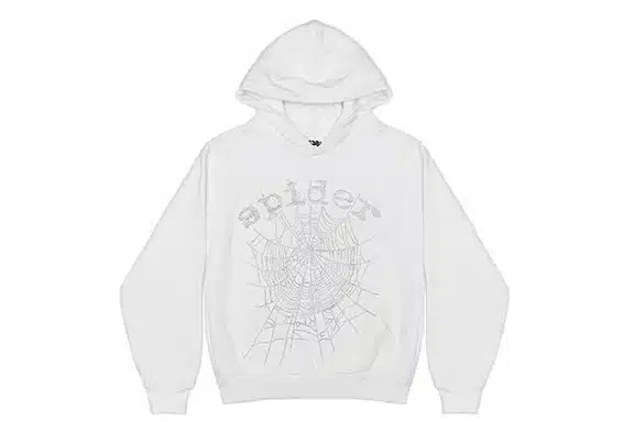 Sp5der OG Rhinestone Logo White Hoodie Sp5der OG Rhinestone Logo White Hoodie