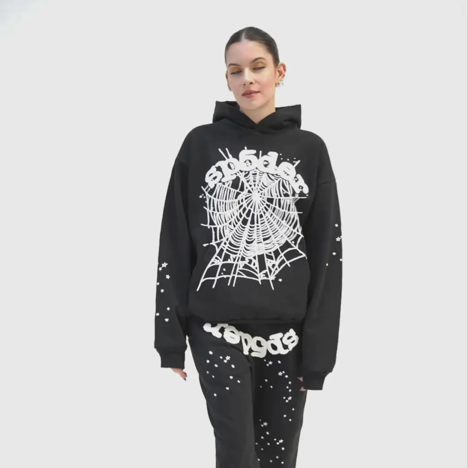Sp5der OG Web Hoodies Black