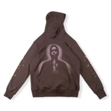 Sp5der Thug Hoodie Angel Brown