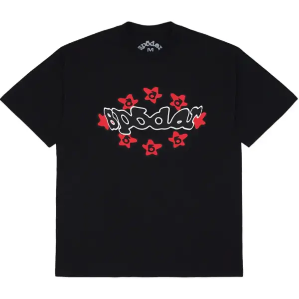 Sp5der Warped Tee Black Sp5der Warped Tee Black